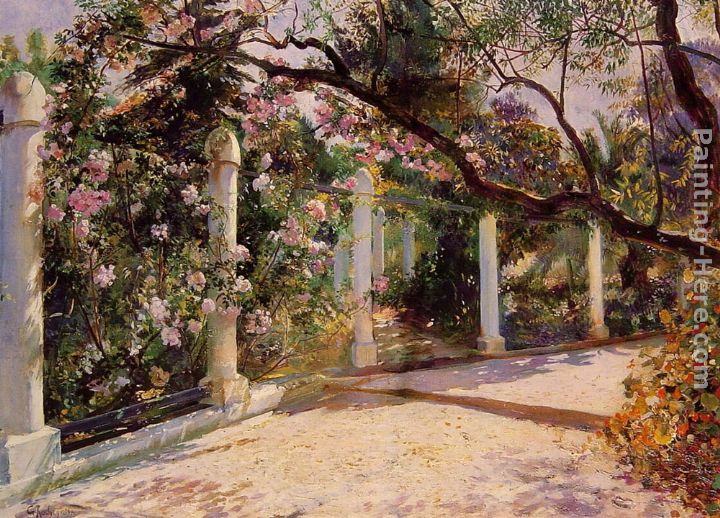 Georges Antoine Rochegrosse Almond Trees, Algiers